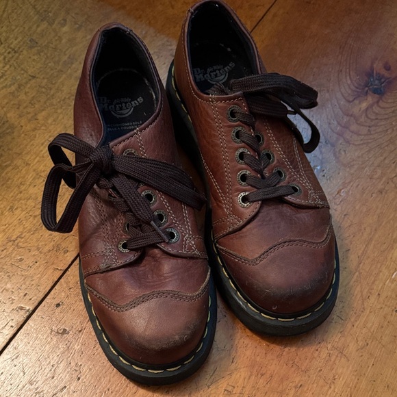 Dr. Martens Shoes - Women’s Vintage Dr. Martens Brown Leather Shoes